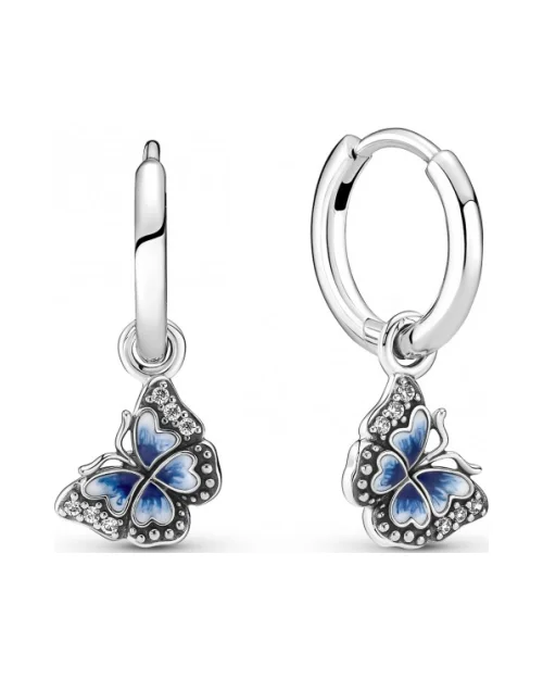 Earrings Pandora hoop earrings 290778C01 Butterflies