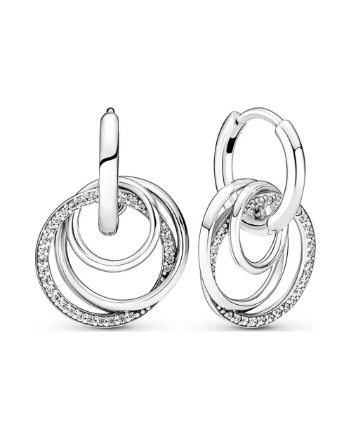 Pendientes Pandora de aro 291156C01 Círculos