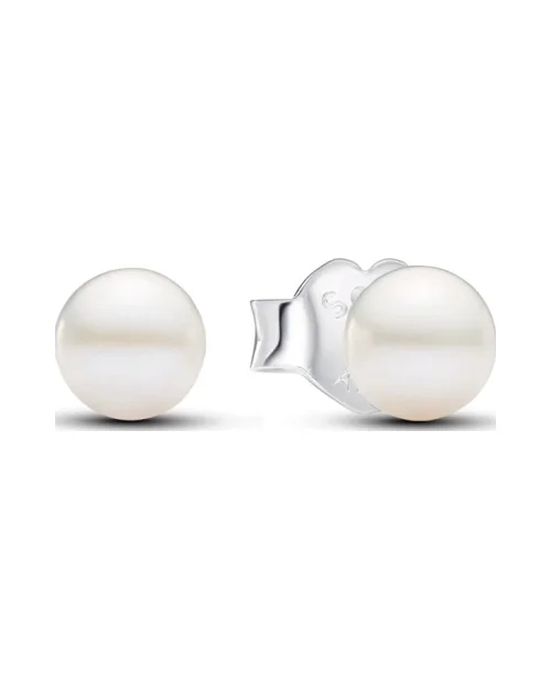 Pendientes Pandora de botón 293168C01 perlas