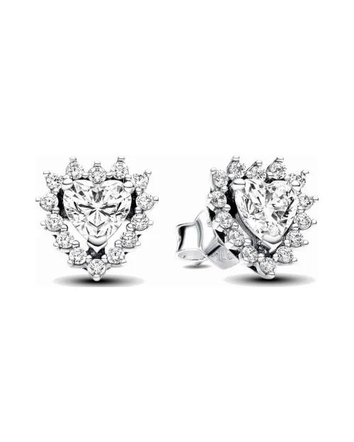 Pandora Tijdloos 293097C01 hart oorbellen