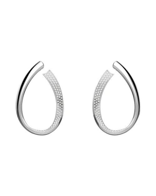 Kolczyki Swarovski 5636490 Exist biały
