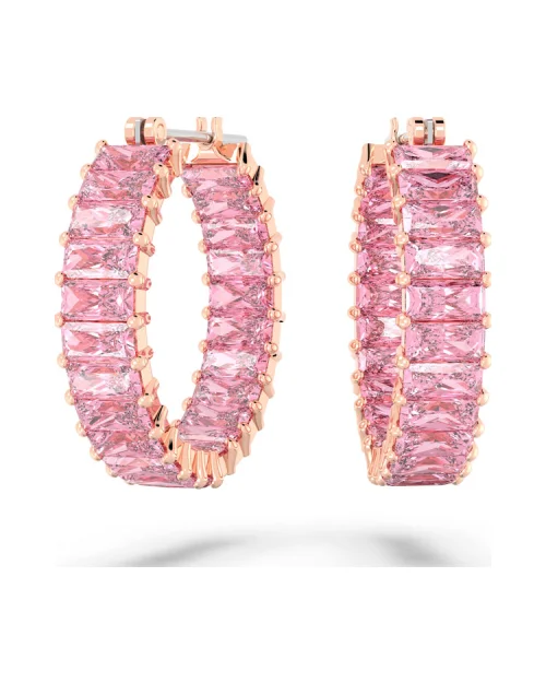 Swarovski 5657726 Matrix rosa Ohrringe mit Ring