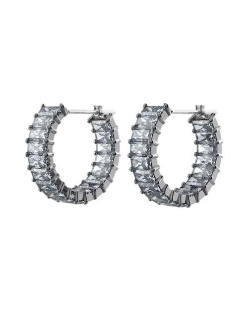 Swarovski Matrix 5658650 graue Ohrringe mit Ring