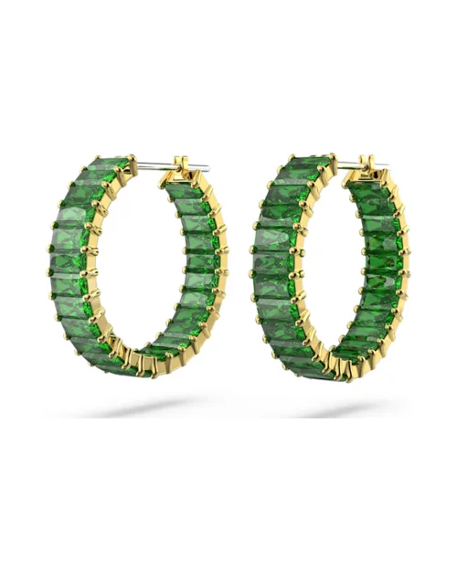 Swarovski Matrix 5658651 grüner Creolenohrring