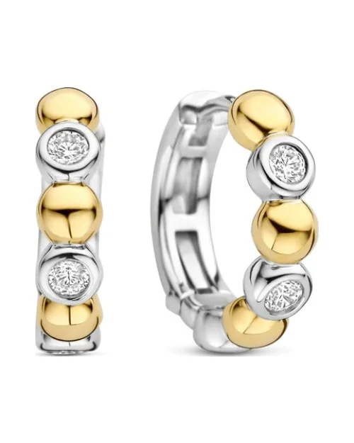 Earrings Ti Sento 78008ZY bicolor earrings