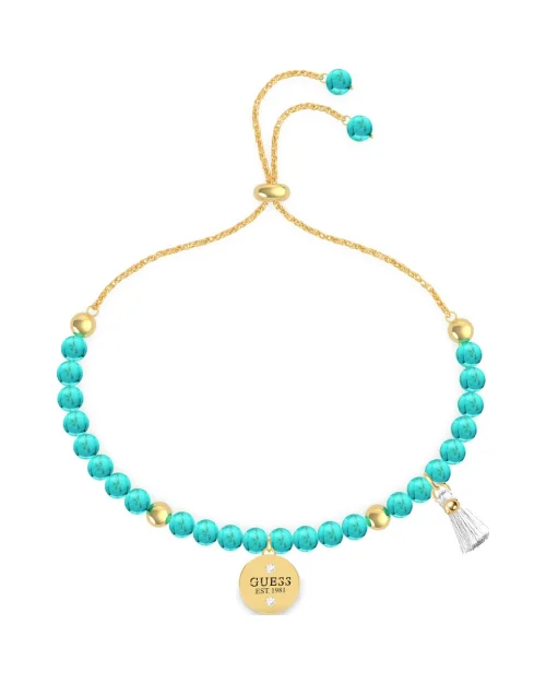 Pulsera GUESS NATURE GIRL UBB79133-S acero IP dorado azul