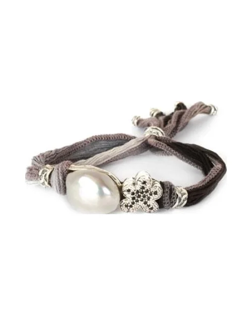 Armband labruixeta BRU554 Vrouw Zilver Grijs Bloem