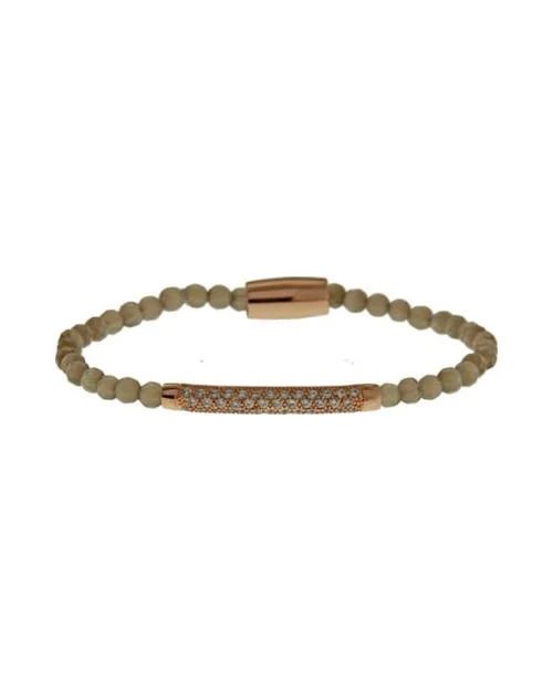 Armband Luca Lorenzini BRB115-5 Damen Achat Braun Silber