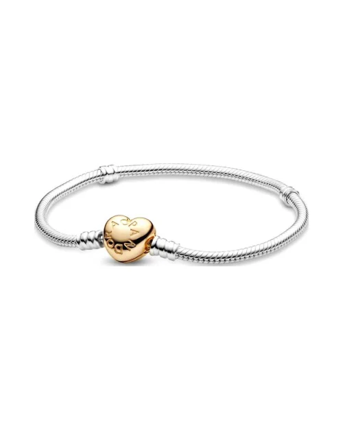 Pandora Moments Bracelet 568707C00-18 pavé heart