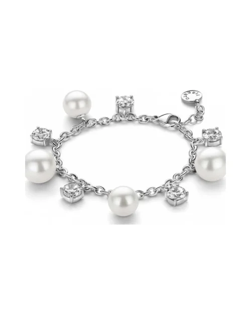 Armband Ti Sento 2599PW Dames Zilver Wit Parel