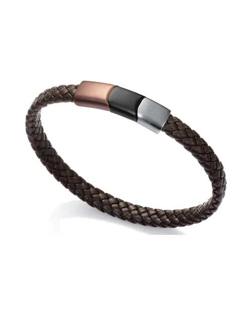 Bracciale Viceroy 1329P09011 in pelle e acciaio