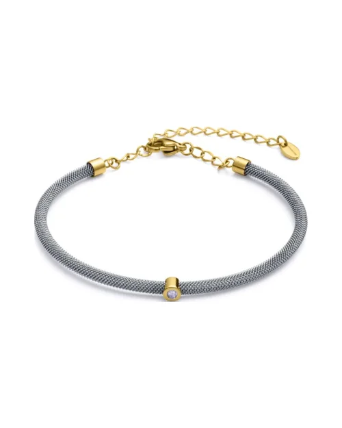 Bracelet Viceroy 6482P01000 stainless steel mesh diamond