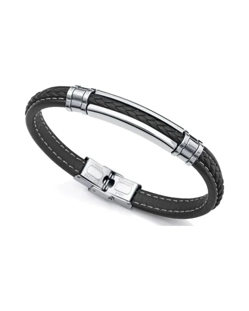 Viceroy Magnum 14063P01010 bracelet en acier inoxydable et cuir