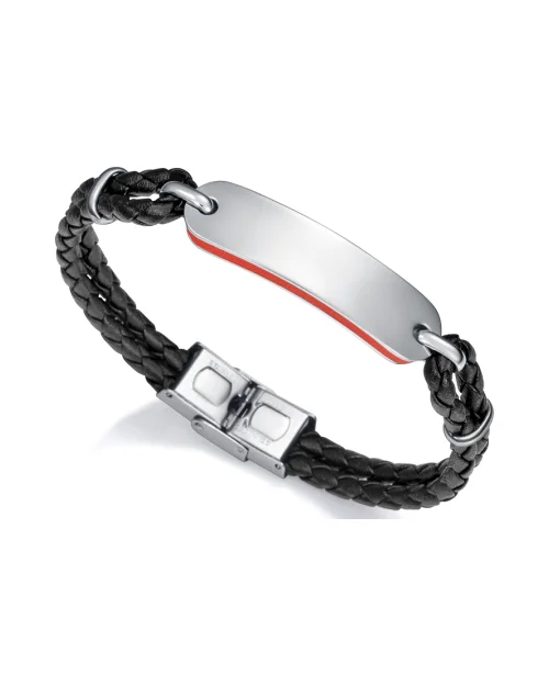 Armband Viceroy Magnum 15107P01010 leer en staal