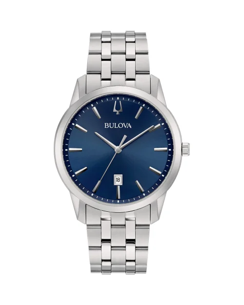 Zegarek męski Bulova Classic 96B338 stal szlachetna niebieski