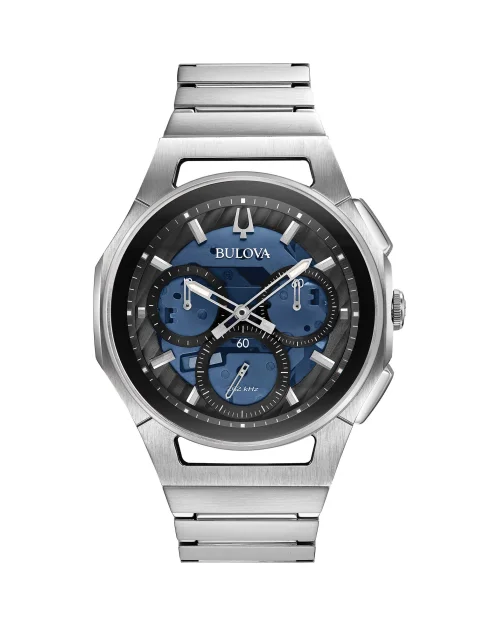 Bulova Curv Progressive 96A205 herrklocka i rostfritt stål