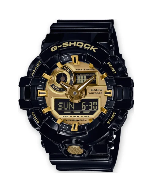 Casio G-Shock GA-710GB-1AER Herrenuhr Gold Silikon Quarz