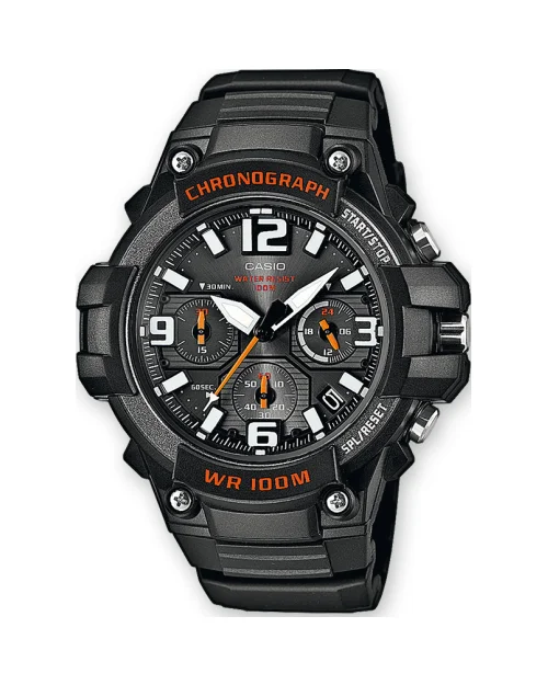 Casio Uhr Casio MCW-100H-1AVEF Männer schwarz Silikon Kalender