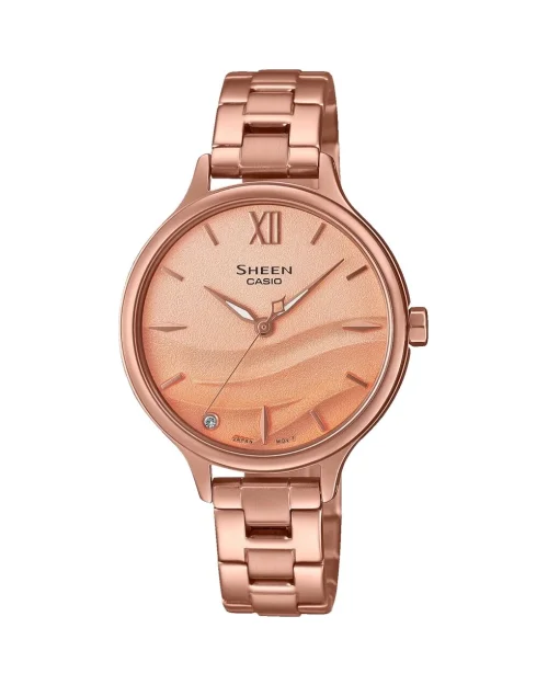 Casio Sheen SHE-4550PG-4AUER Orologio da donna in acciaio inossidabile