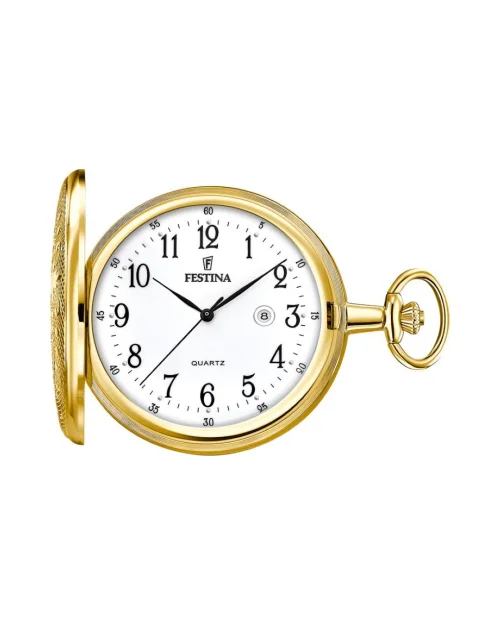 Pocket watch Festina F2028/1 stainless steel plated