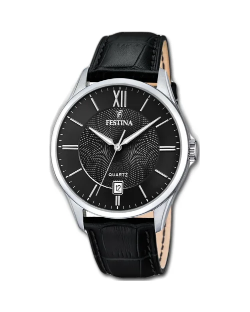 Festina Steel Classic Watch F20426/3 läder och stål