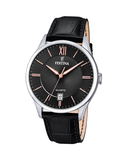 Festina Steel Classic Watch F20426/6 läder och stål