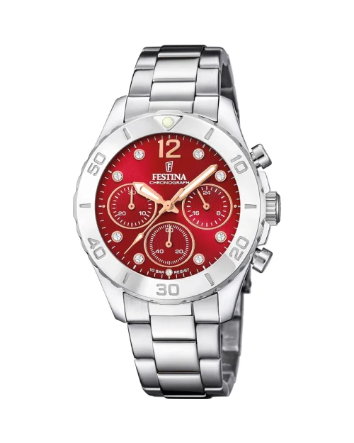 Festina Boyfriend F20603/2 roestvrij stalen dameshorloge