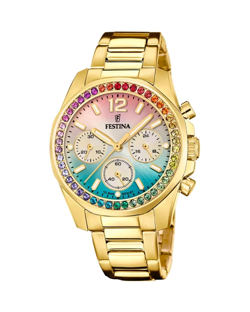 Festina Boyfriend F20609/5 roestvrij stalen dameshorloge