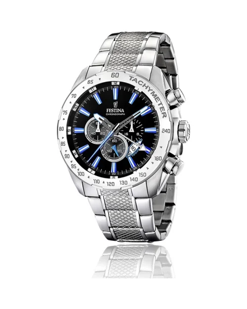 Festina Chrono Sportklocka F16488/3 rostfritt stål