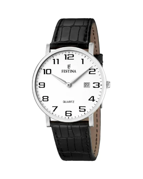 Festina Watch F16476/1 Classic Strap herrklocka