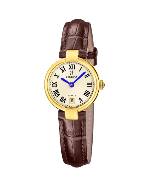 Zegarek damski Festina Mademoiselle F20783/2 ze skórzanym paskiem