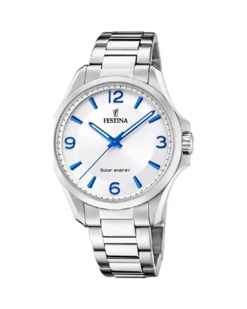 Festina Solar energy F20656/1 herrklocka i rostfritt stål