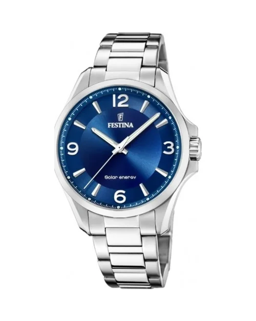 Festina Solar energy F20656/2 herrklocka i rostfritt stål