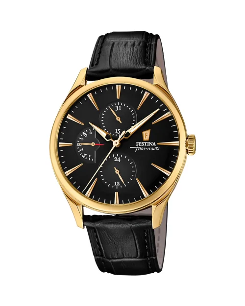 Festina Thin-multi F16993/2 klocka i stål och läder