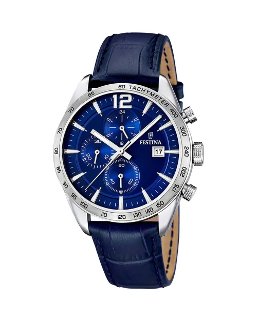 Festina Timeless Chronograph F16760/3 läderklocka