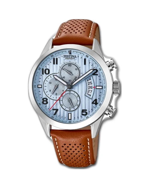 Festina Timeless Chronograph F20271/4 Läderklocka