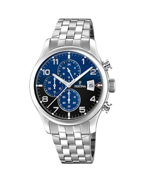 Festina Timeless Chronograph F20374/8 klocka i stål