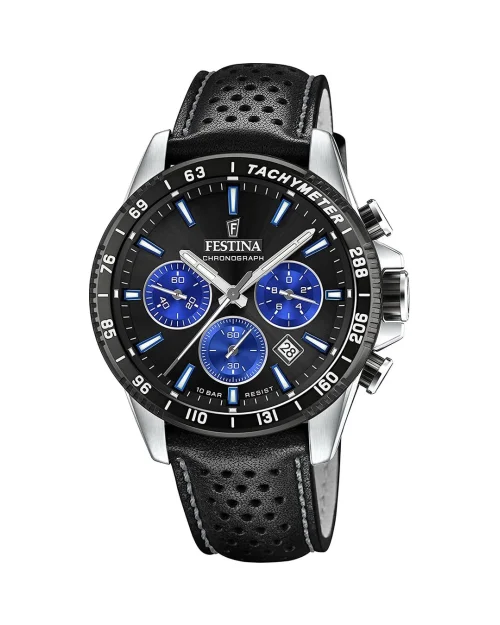 Festina Timeless Chronograph F20561/6 läderklocka