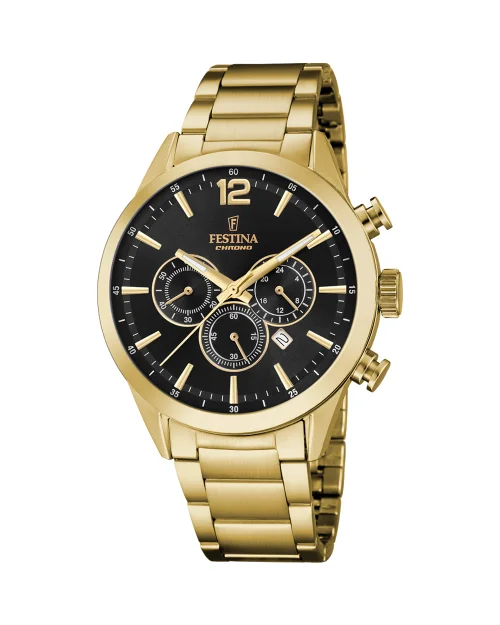 Festina Zeitloser Chronograph F20633/3 Uhr aus Stahl