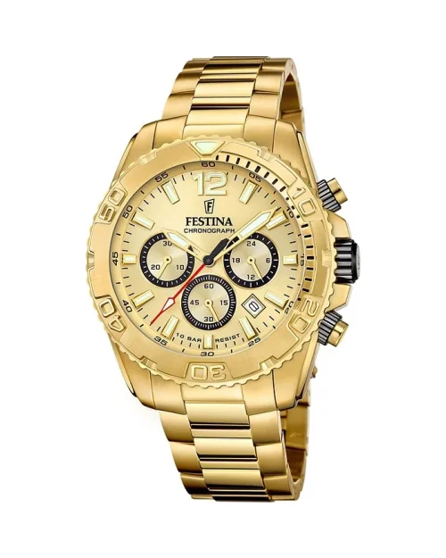 Festina Timeless Chronograph Uhr F20684/1 Edelstahl