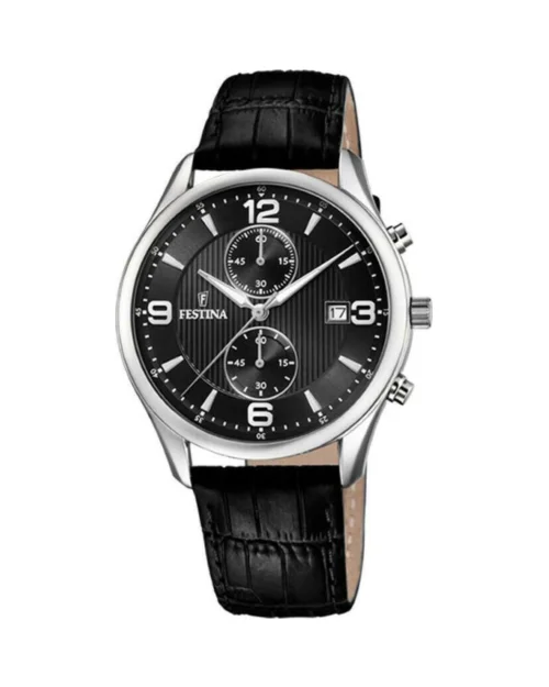 Festina Timeless Chronograph F6855/8 Läderklocka