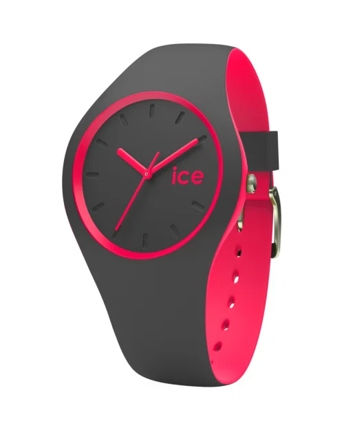 Ice DUO DUO.APK.U.S.16 Herren- und Damenuhr Silikon Grau