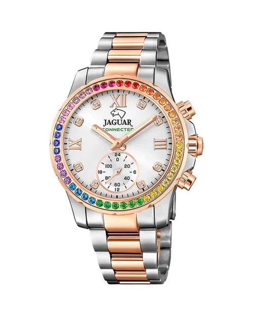 Jaguar Connected Horloge J981/4 dames bicolor roze
