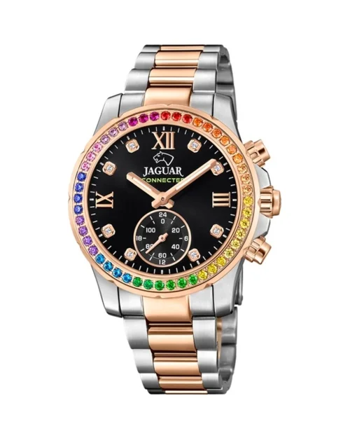 Jaguar Connected Watch J981/5 für Damen zweifarbig rosé