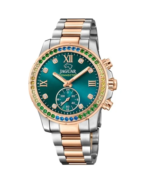 Jaguar Connected Watch J981/6 dam, tvåfärgad, rosa
