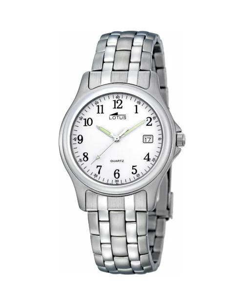 Lotus Classic Steel 15150/A herenhorloge wit