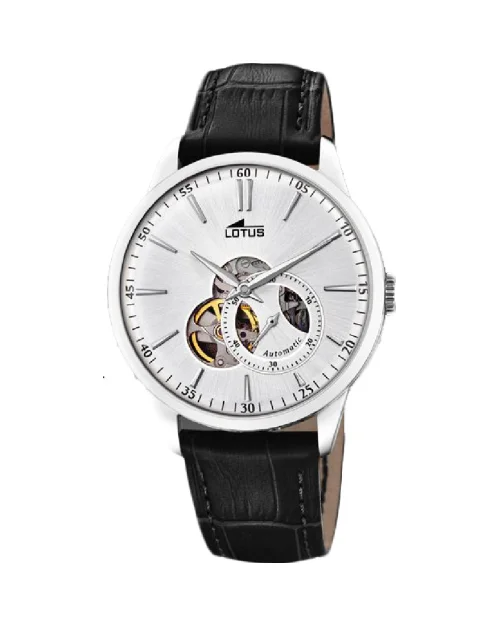 Lotus Watch Automatic 18536/1 orologio da uomo in acciaio inossidabile in pelle