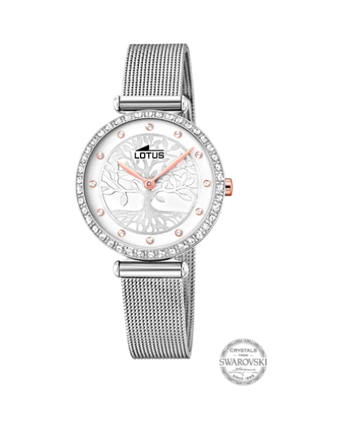 LOTUS BLISS 18709/1 roestvrij stalen dameshorloge Swarovski