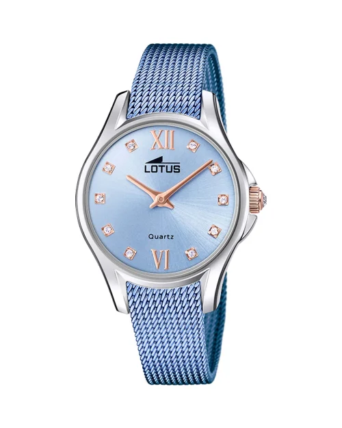 Lotus Bliss 18799/2 blauw en rosé dameshorloge