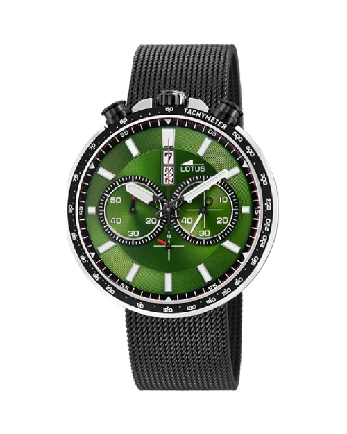 Orologio Lotus Chrono 10139/2 da uomo in maglia d'acciaio inossidabile
